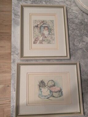 Beatrix Potter Framed Prints Nursery Playroom Cottagecore Cute Vintage Adorable